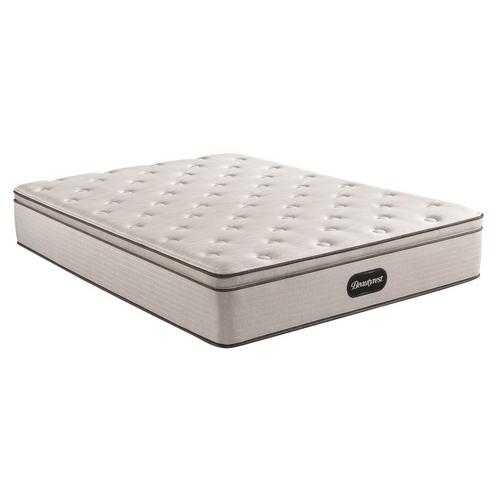 13.5" Pillow Top Plush Mattress with Woodhaven Foundation