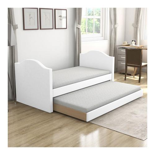 Twin Bellflower Daybed w/Trundle - White 