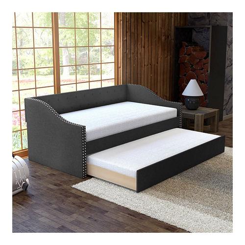 Tulip Twin Daybed w/Trundle - Black