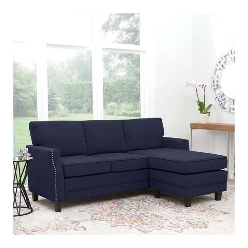navy chaise
