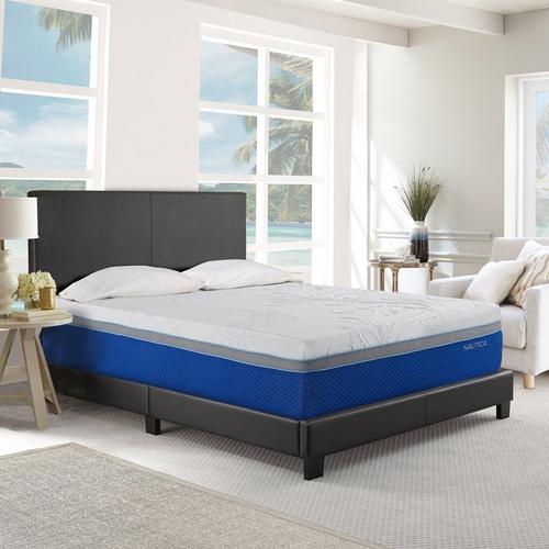 14" Tight Top Plush Queen Gel Memory Foam Mattress in a Box with Foundation