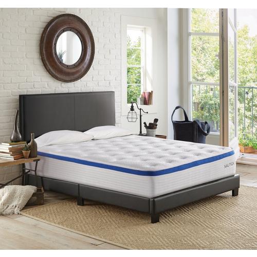 12" Tight Top Firm King Hybrid Mattress in a Box with Foundation