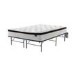 Cross Sell Image Alt - 12" Euro Top Ultra Plush Queen Hybrid Mattress in a Box with Platform Frame