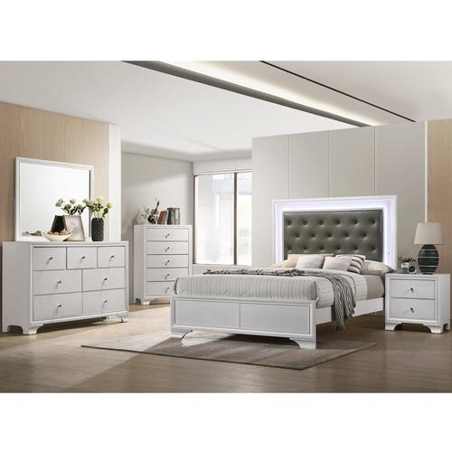 7-Piece Lyssa King Bedroom Set - Frost