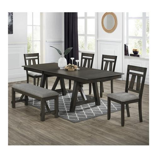 6-Piece Maribelle Dining Grey Brown