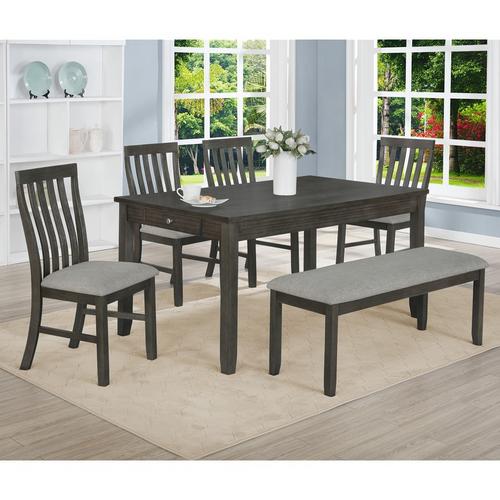 6 - Piece Nina Dining Room, Gray