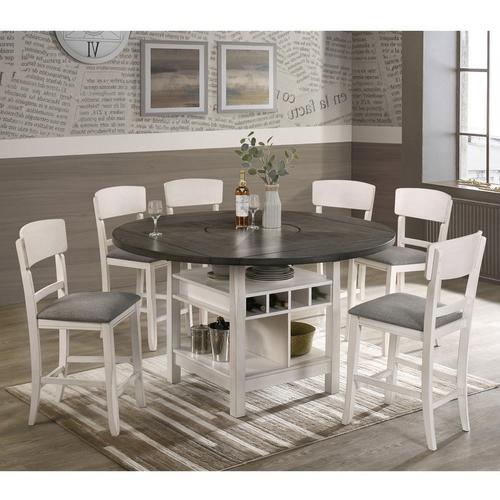 7-Piece Conner Counter Height Dining Grey