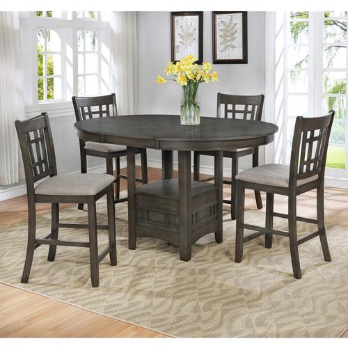 5-Piece Hartwell Counter Height Dining Grey