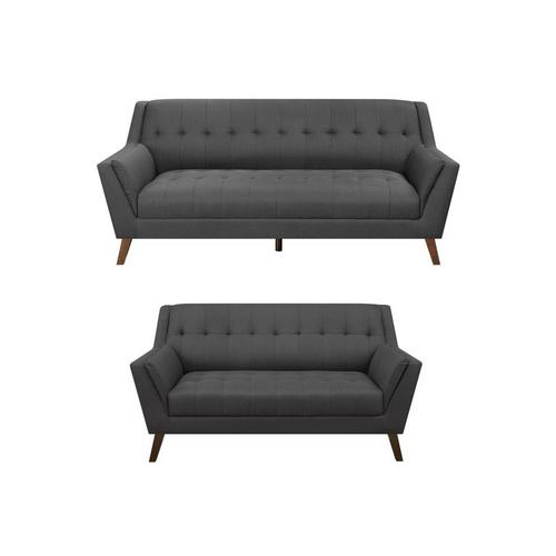 2 - Piece Binetti Sofa & Loveseat - Charcoal