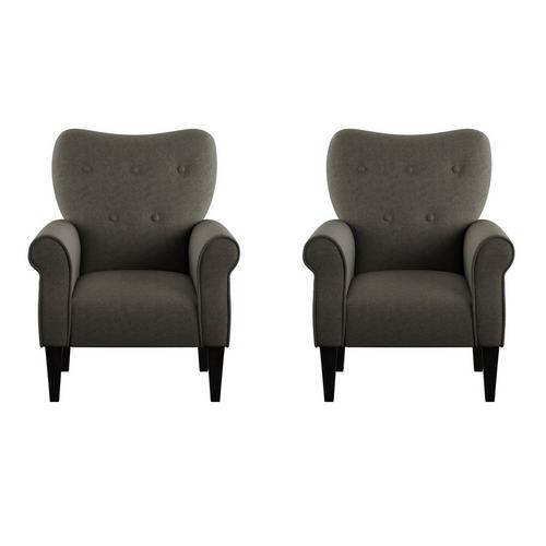 2 - Piece Lydia Accent Chairs - Brown