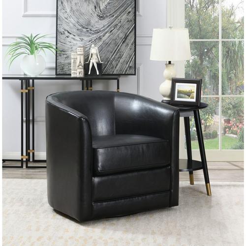 2 - Piece Milo Swivel Accent Chairs - Black