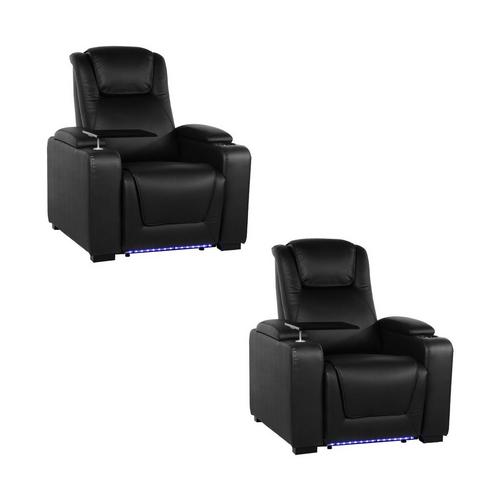 2 Home Theater Power Recliners w/ Power Headrest