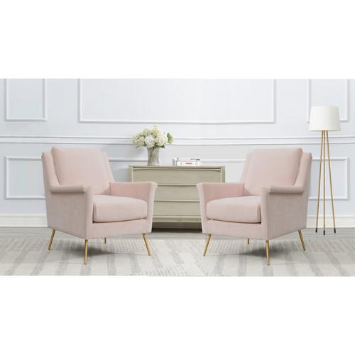 Set of 2 Cambridge Accent Chairs - Blush