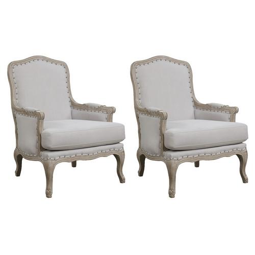 Set of 2 Artesia Accent Chairs - Taupe