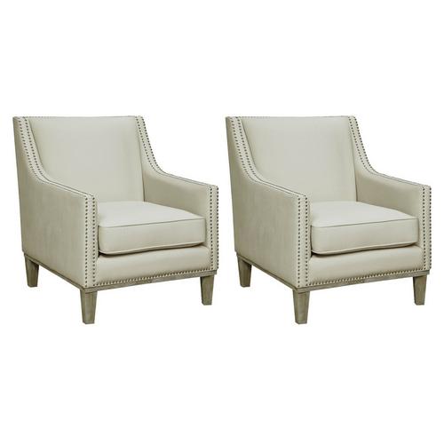 Set of 2 Augusta Accent Chairs - Snow