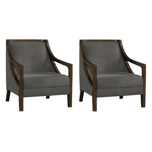Set of 2 Hopkins Accent Chairs - Charcoal