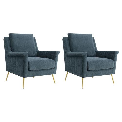 Set of 2 Cambridge Accent Chairs - Slate