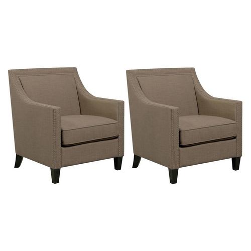 Set of 2 Erica Heirloom Accent Chairs - Wheat