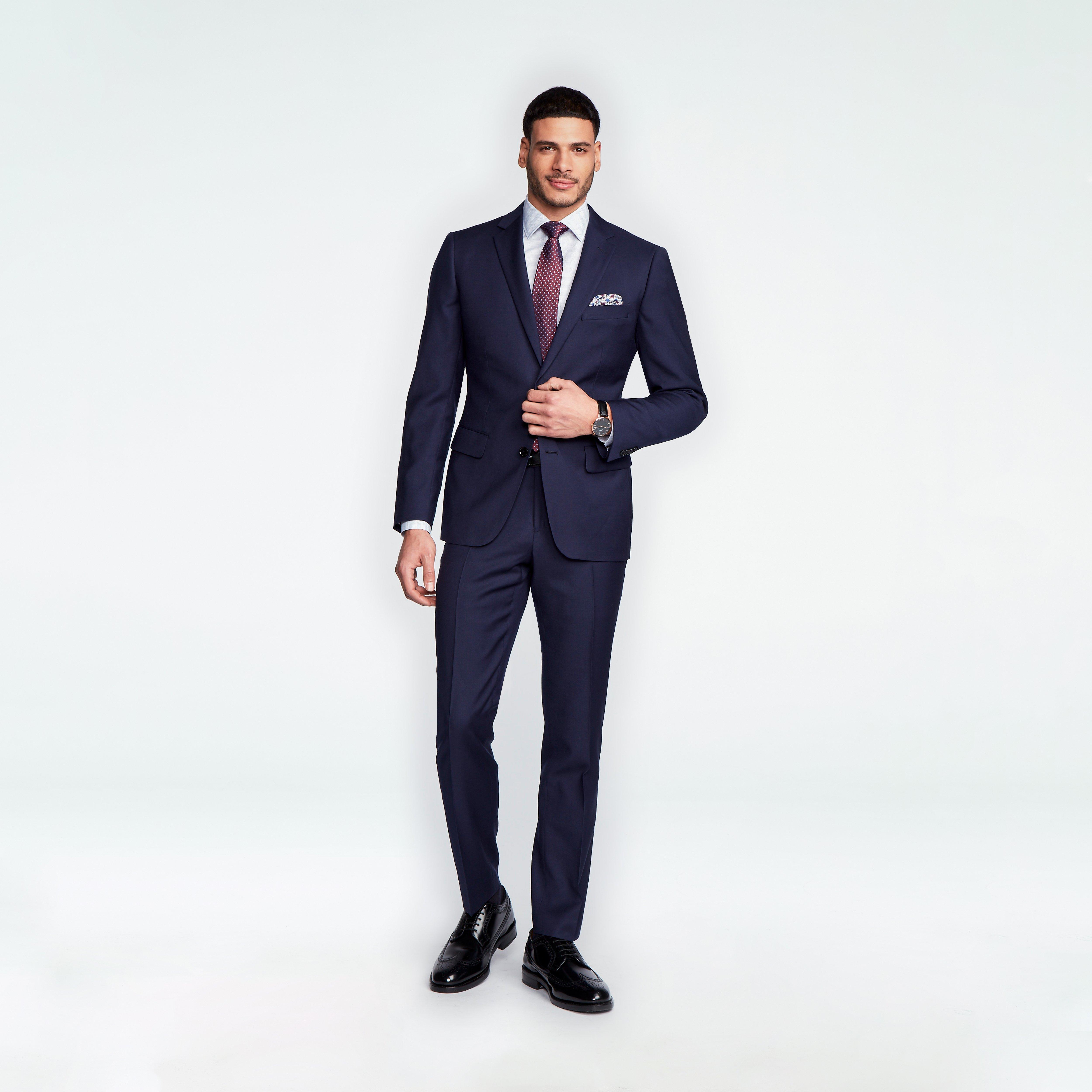 Kentford Linen Silk Blue Suit (77645fdcc4f2bbec2b407a55f3260f1c)