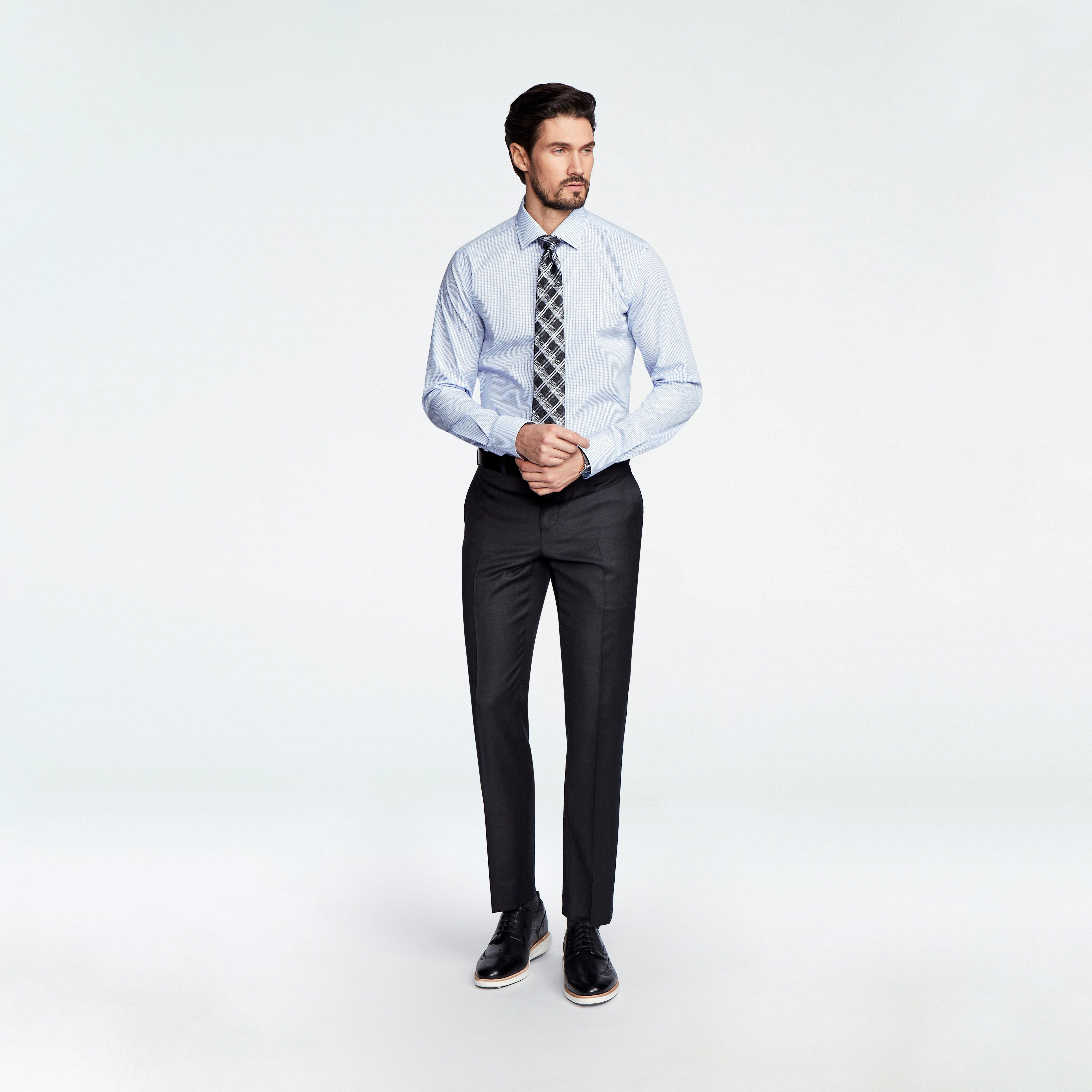 Custom Pants Made For You - Hemsworth Charcoal Pants | INDOCHINO