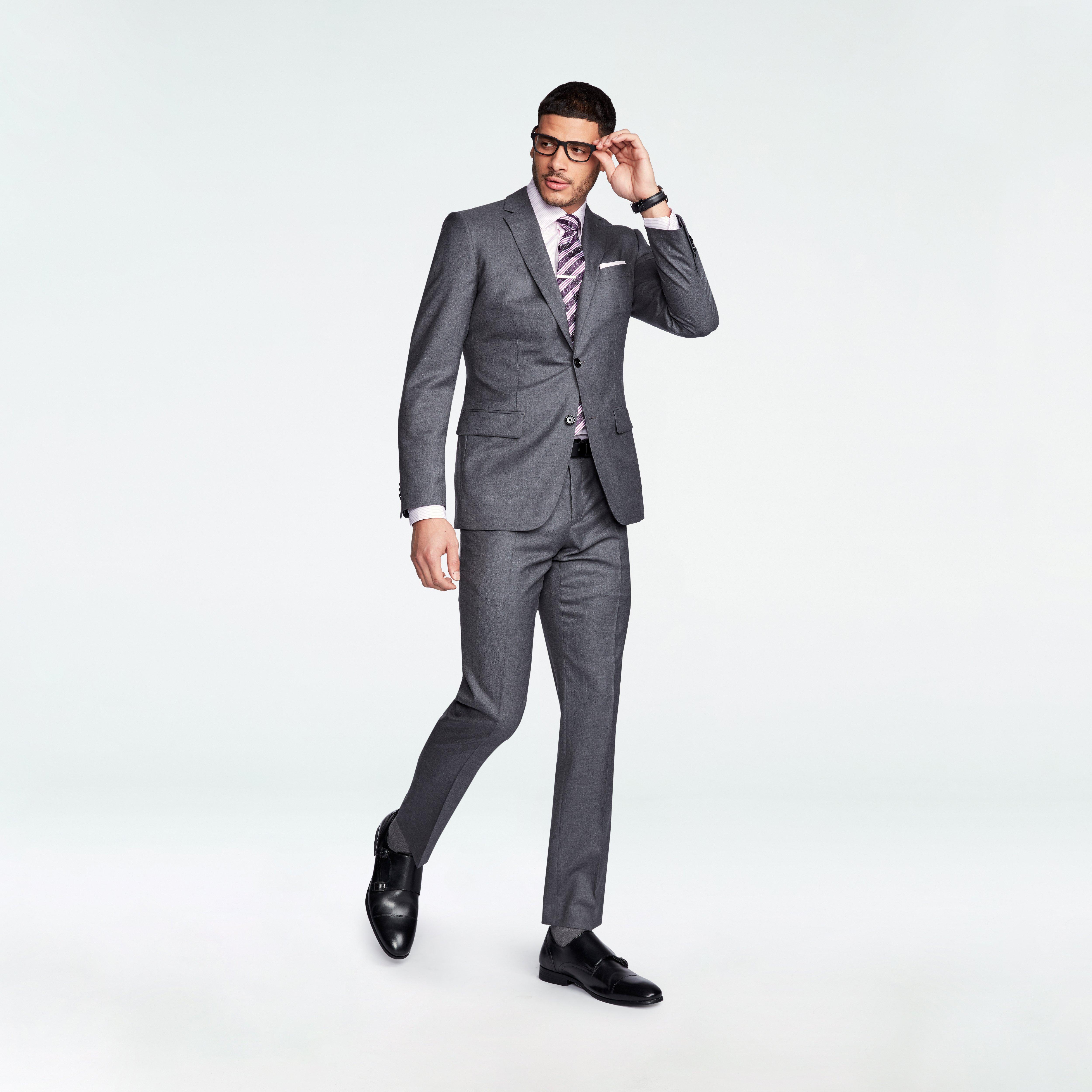 Men's Light Grey Suit | Suits for Weddings & Events | Light grey suits, Grey  suit jacket, Gray suit