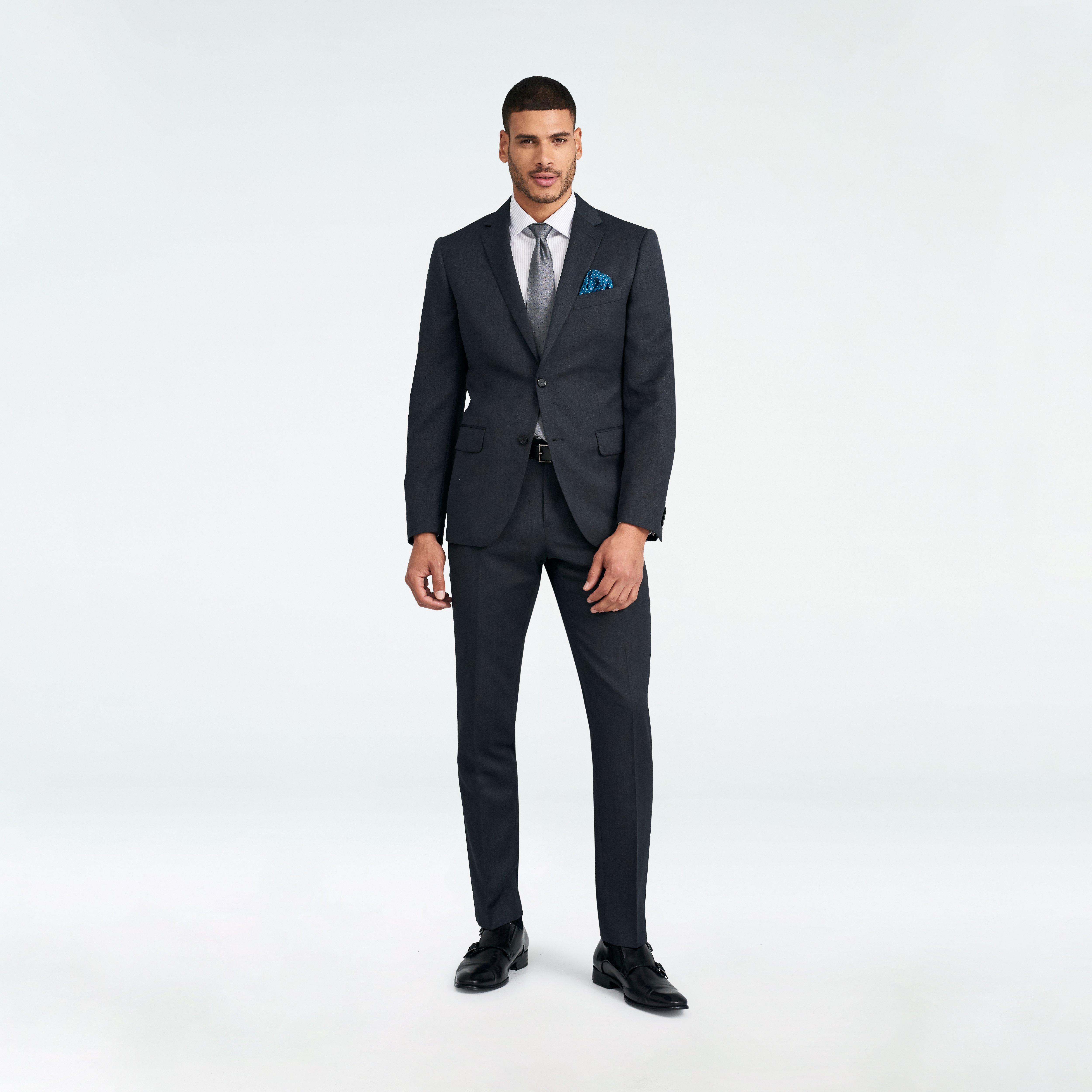 Custom Suits Made For You - Hereford Cavalry Twill Charcoal Suit