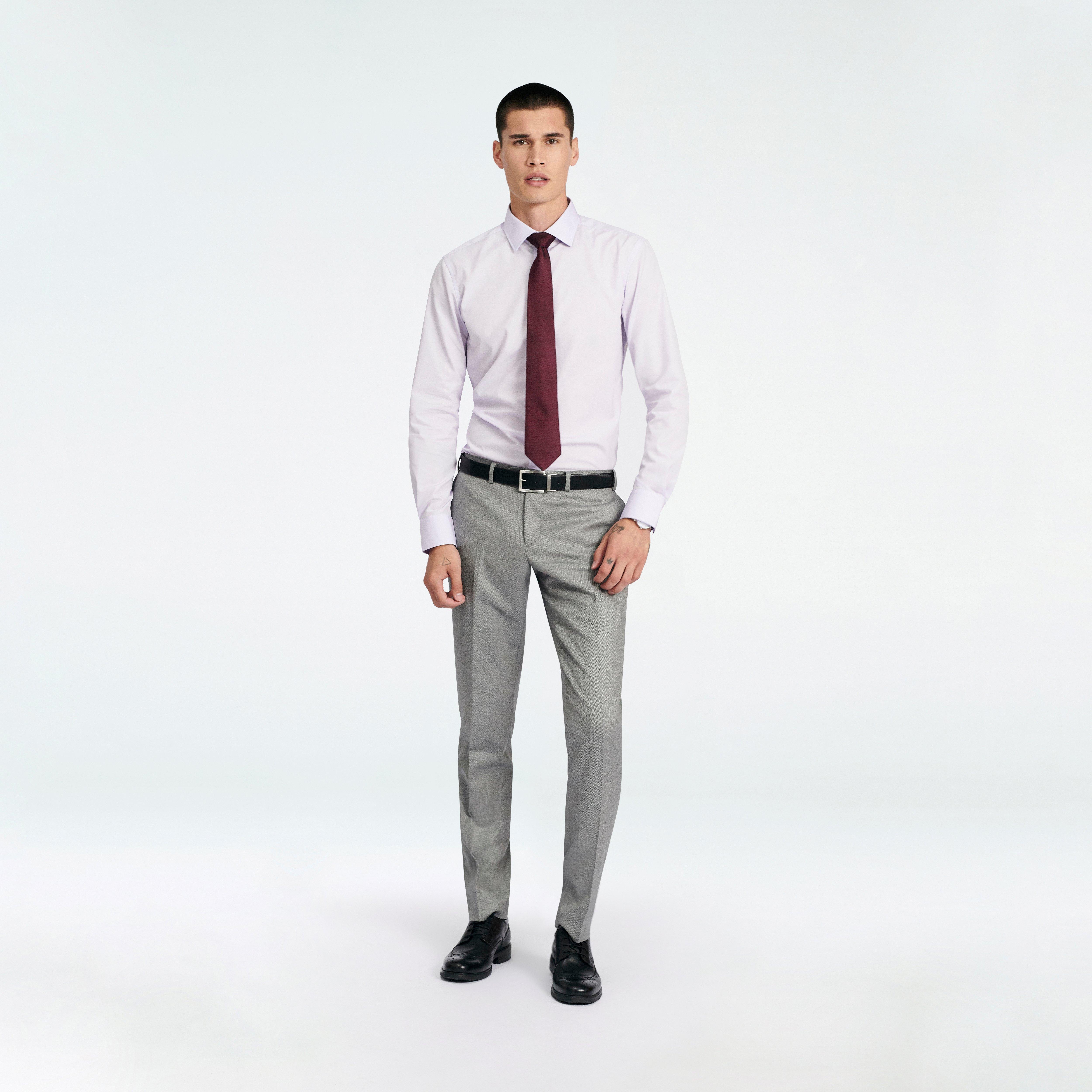 Custom Pants Made For You - Prescot Herringbone Gray Pants | INDOCHINO