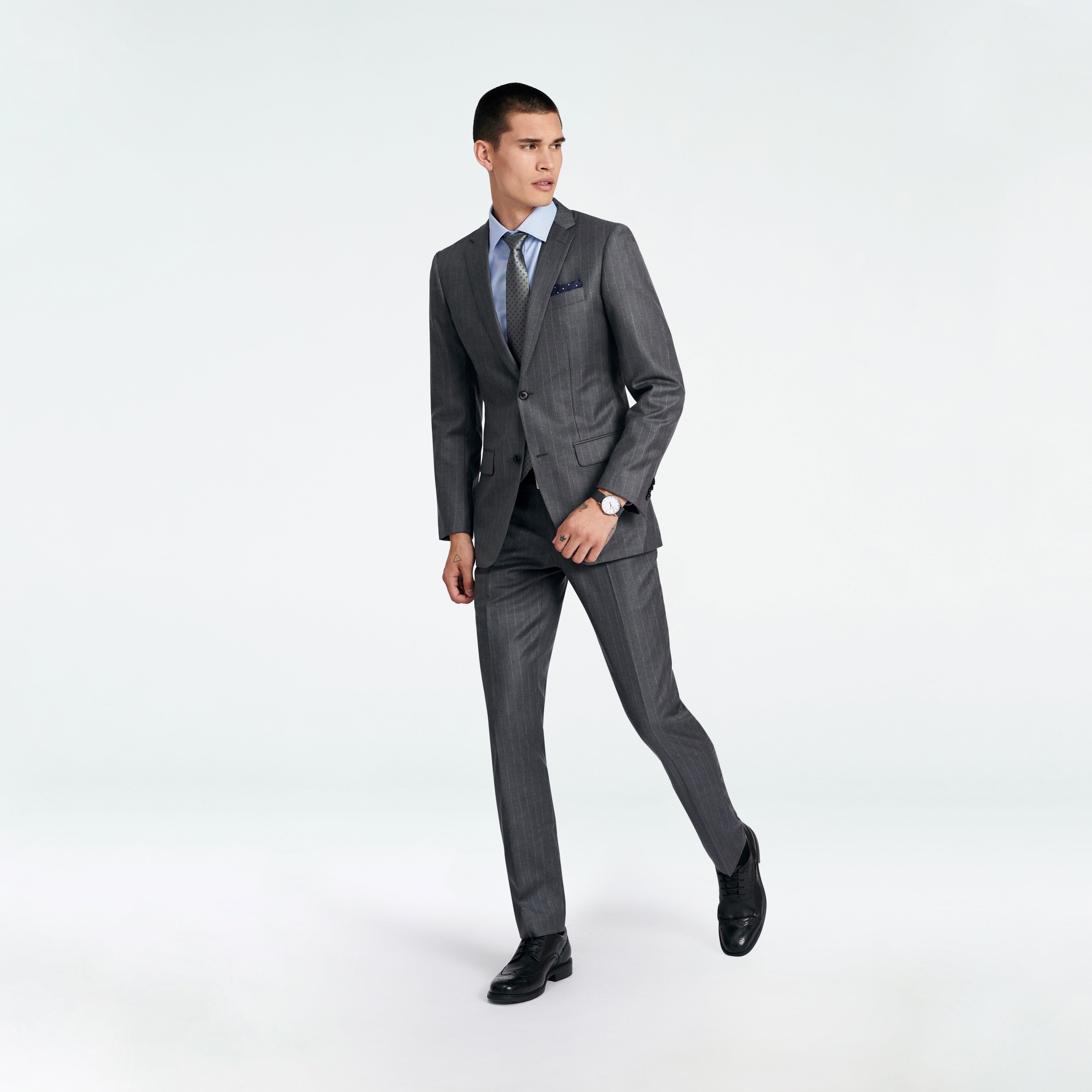 Reigate Stripe Gray Suit