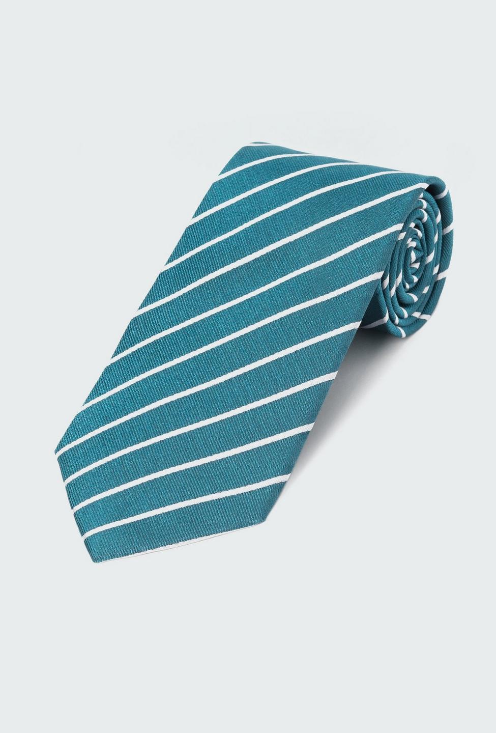 Teal Stripe Tie