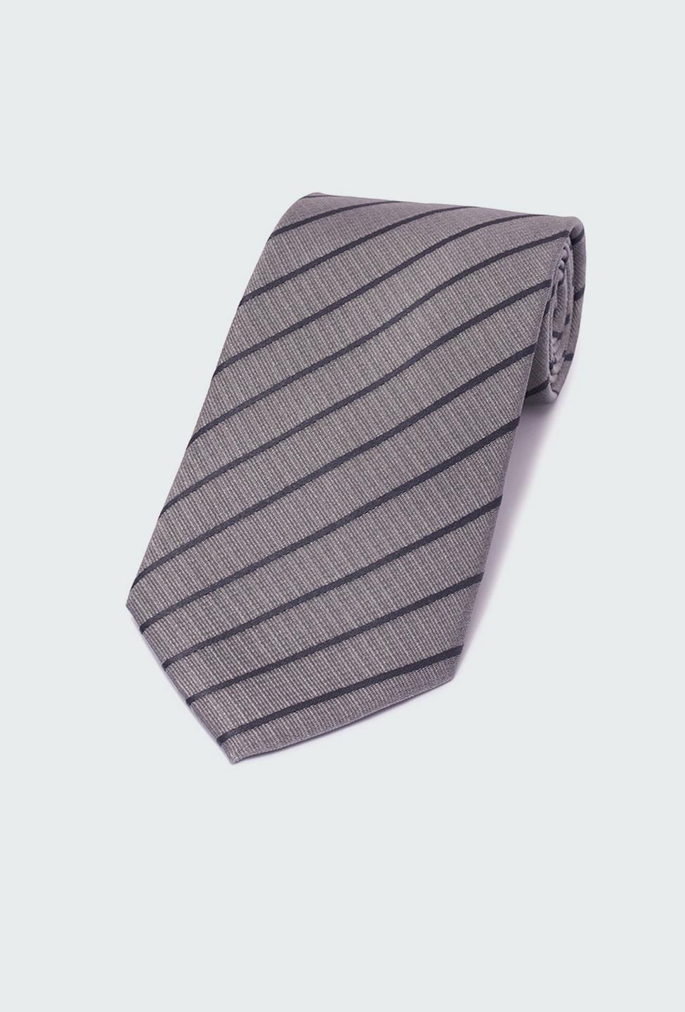 Gray Stripe Tie