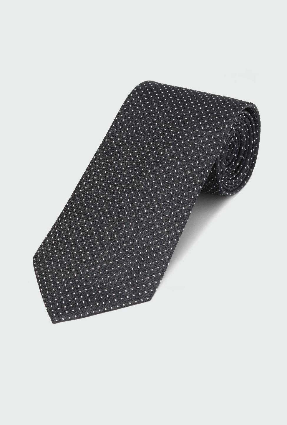 Black Micro Foulard Tie