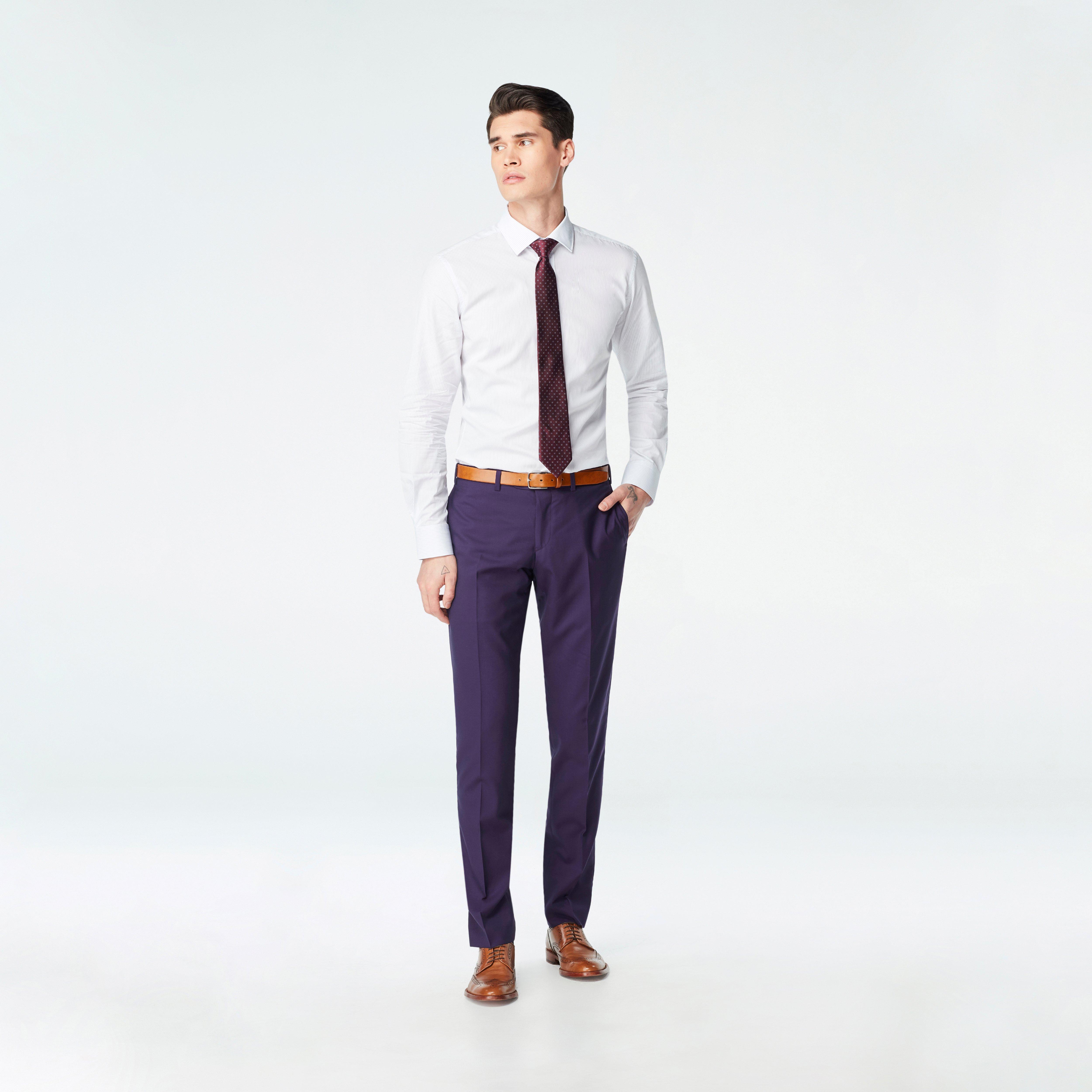 Chatham Plum Suit Pants