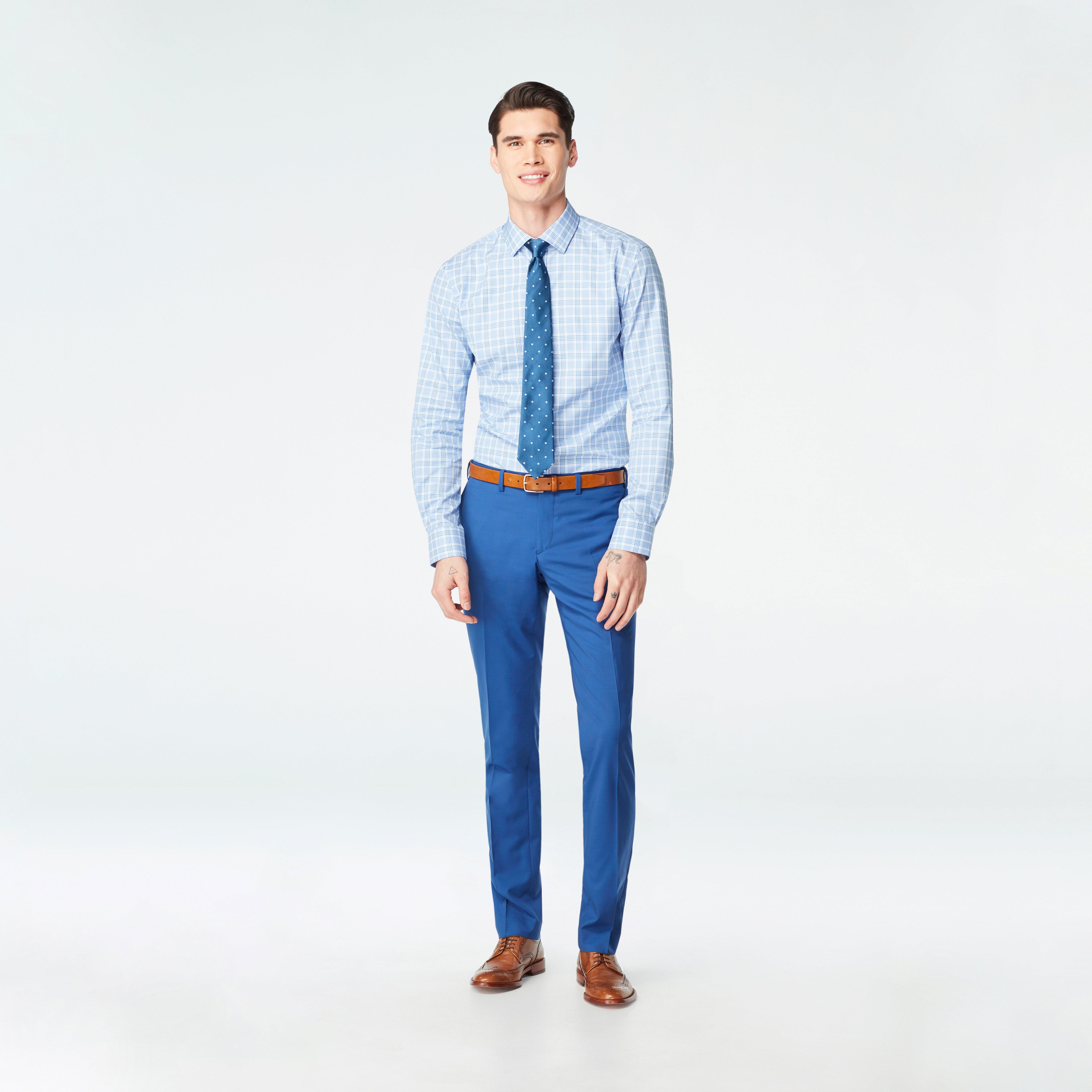 Chatham Deep Blue Suit Pants
