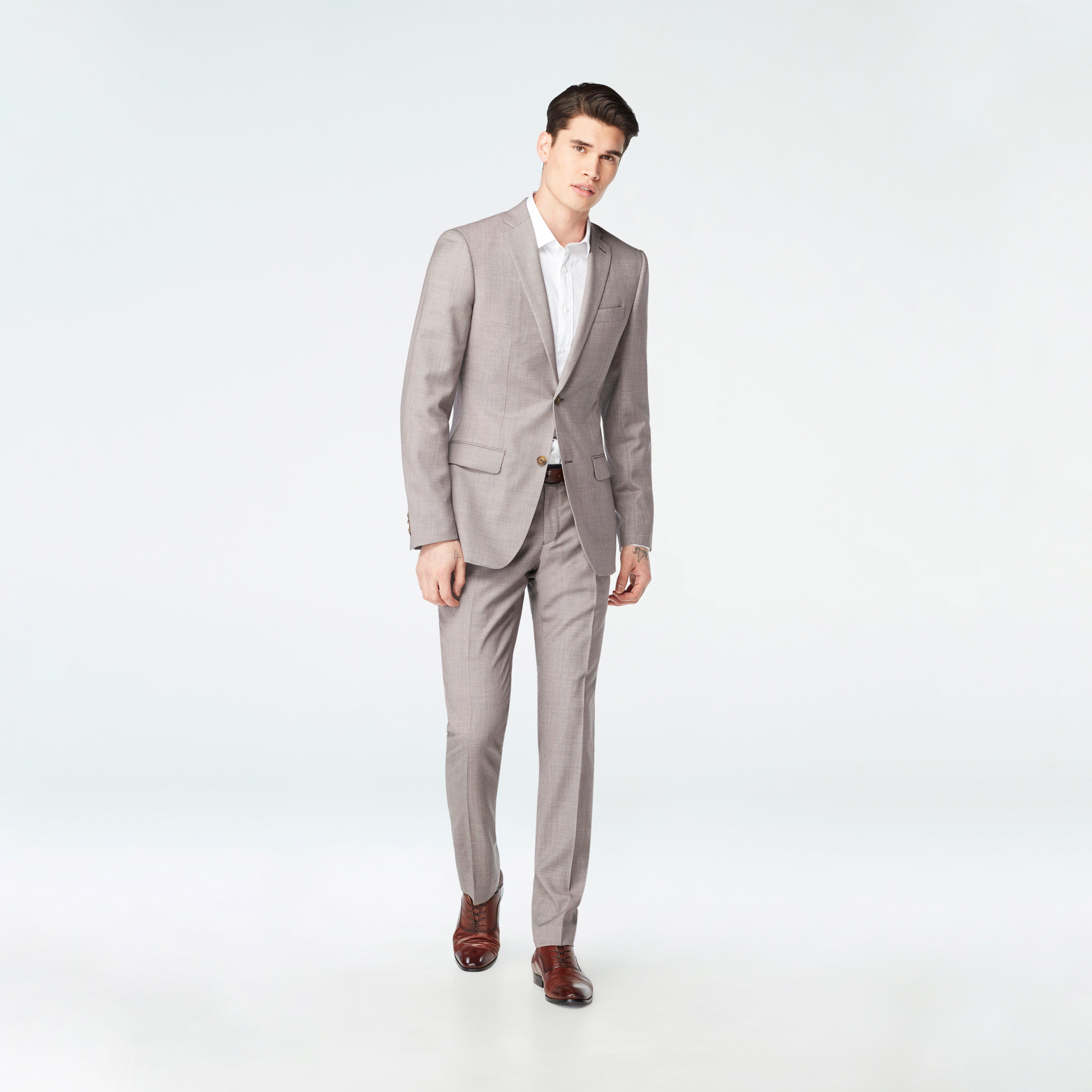 Chelsea Birdseye Brown Suit