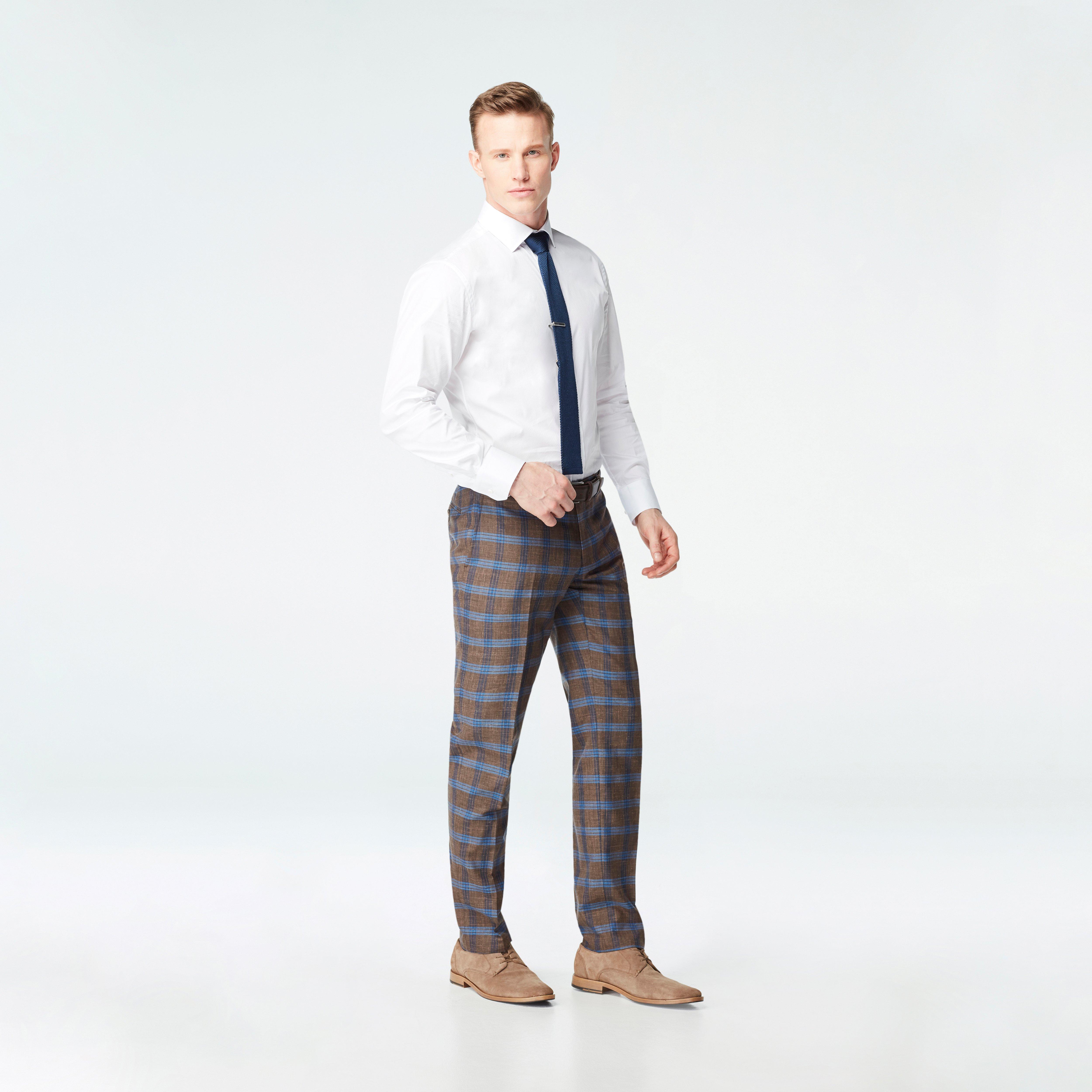 Croydon Plaid Brown pants