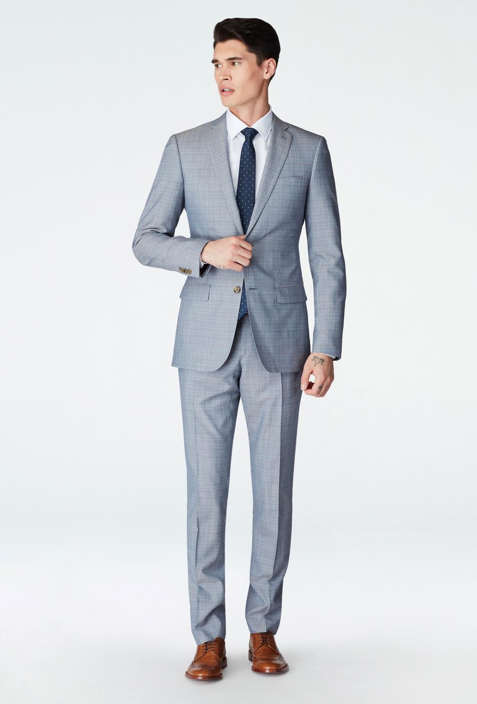 Chorley Plaid Gray Suit