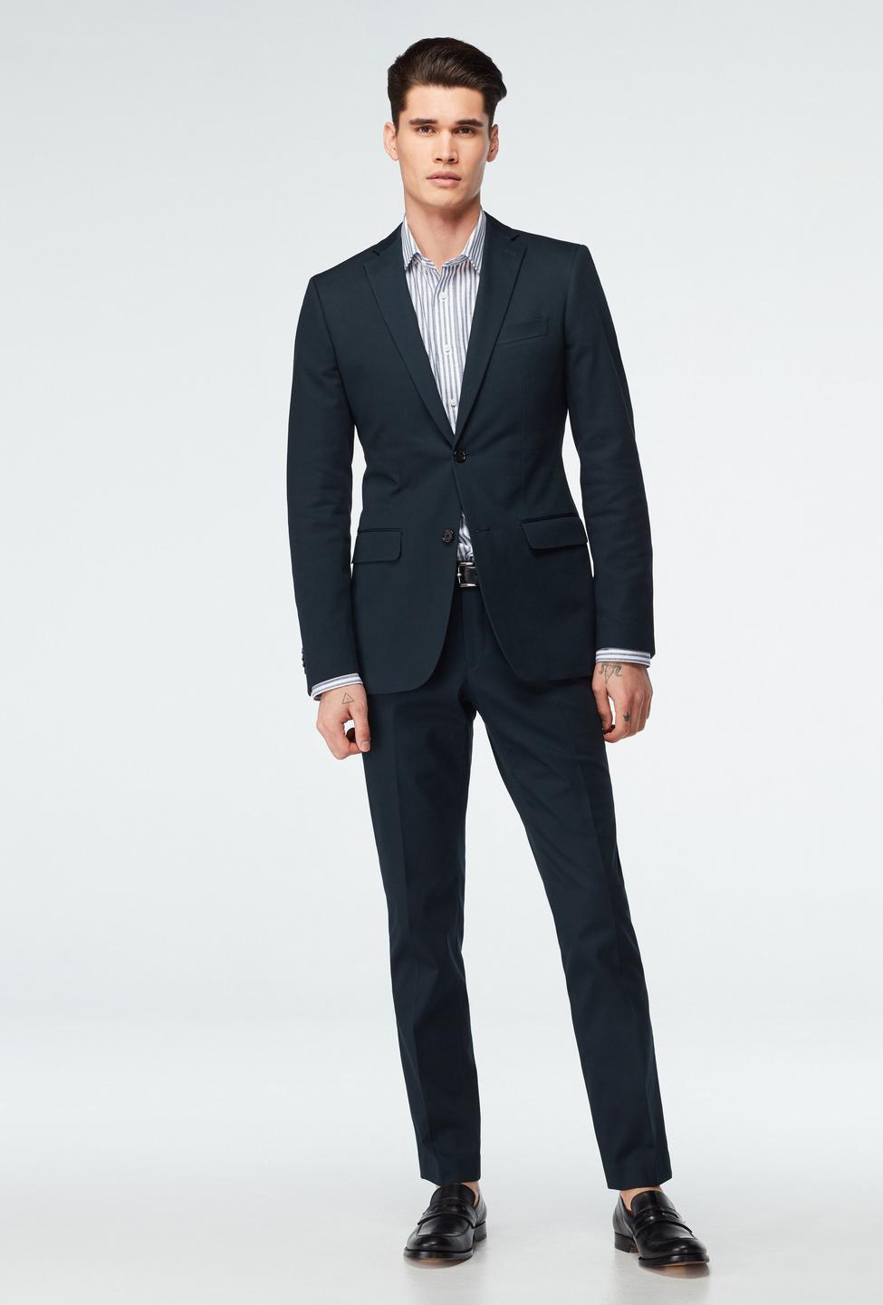 Stamford Cotton Stretch Navy Suit