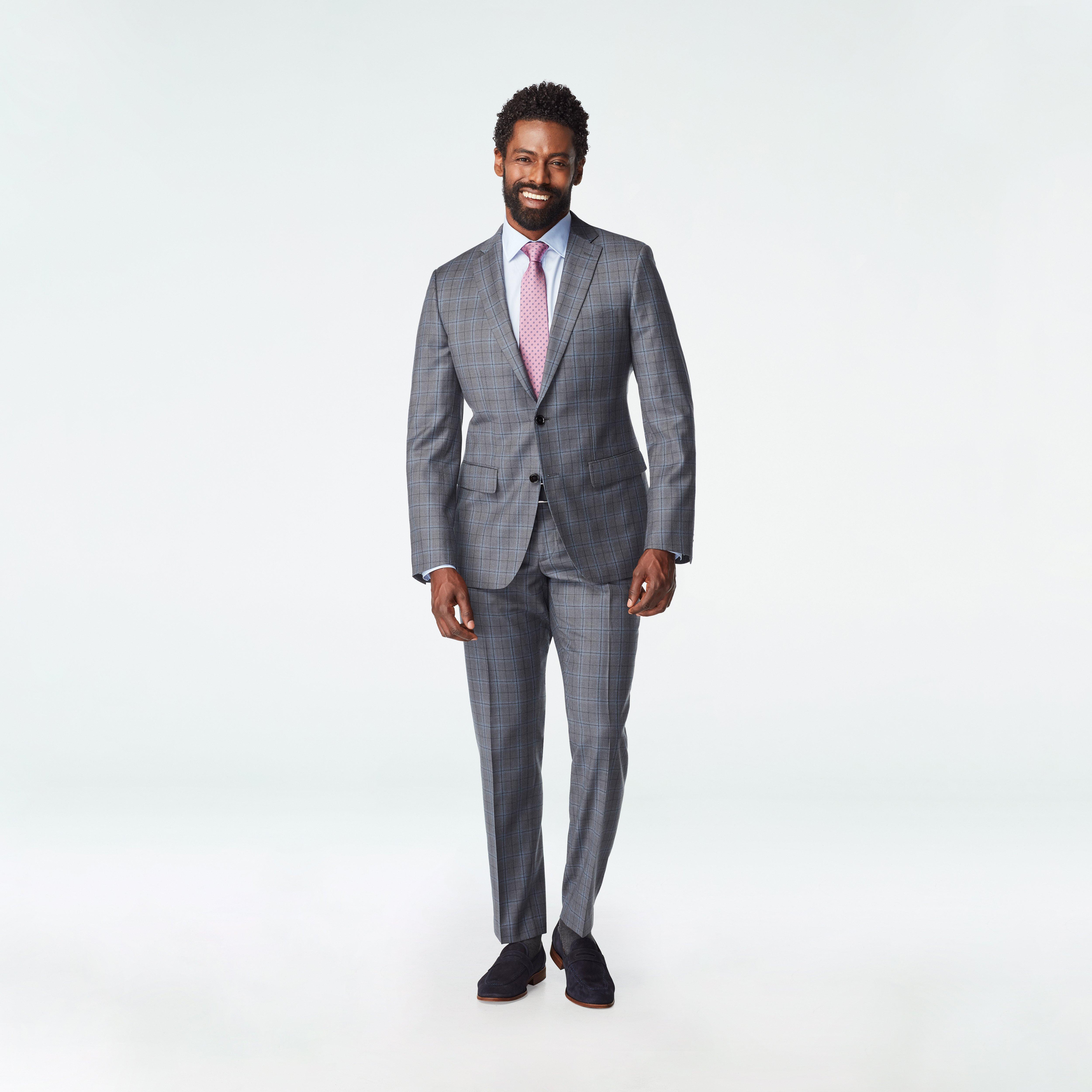 Deane Plaid Gray Suit