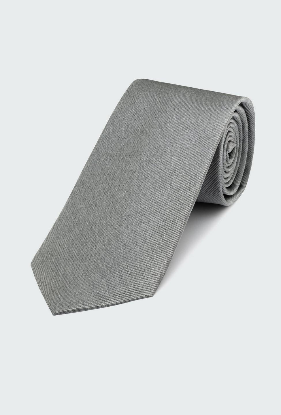 Gray Solid Tie