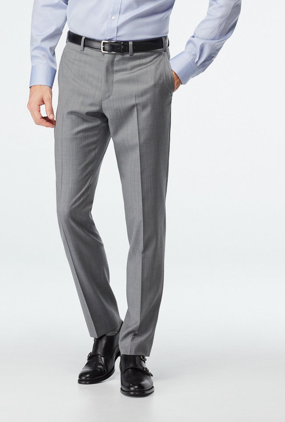 Hemsworth Stripe Gray with Blue Pants
