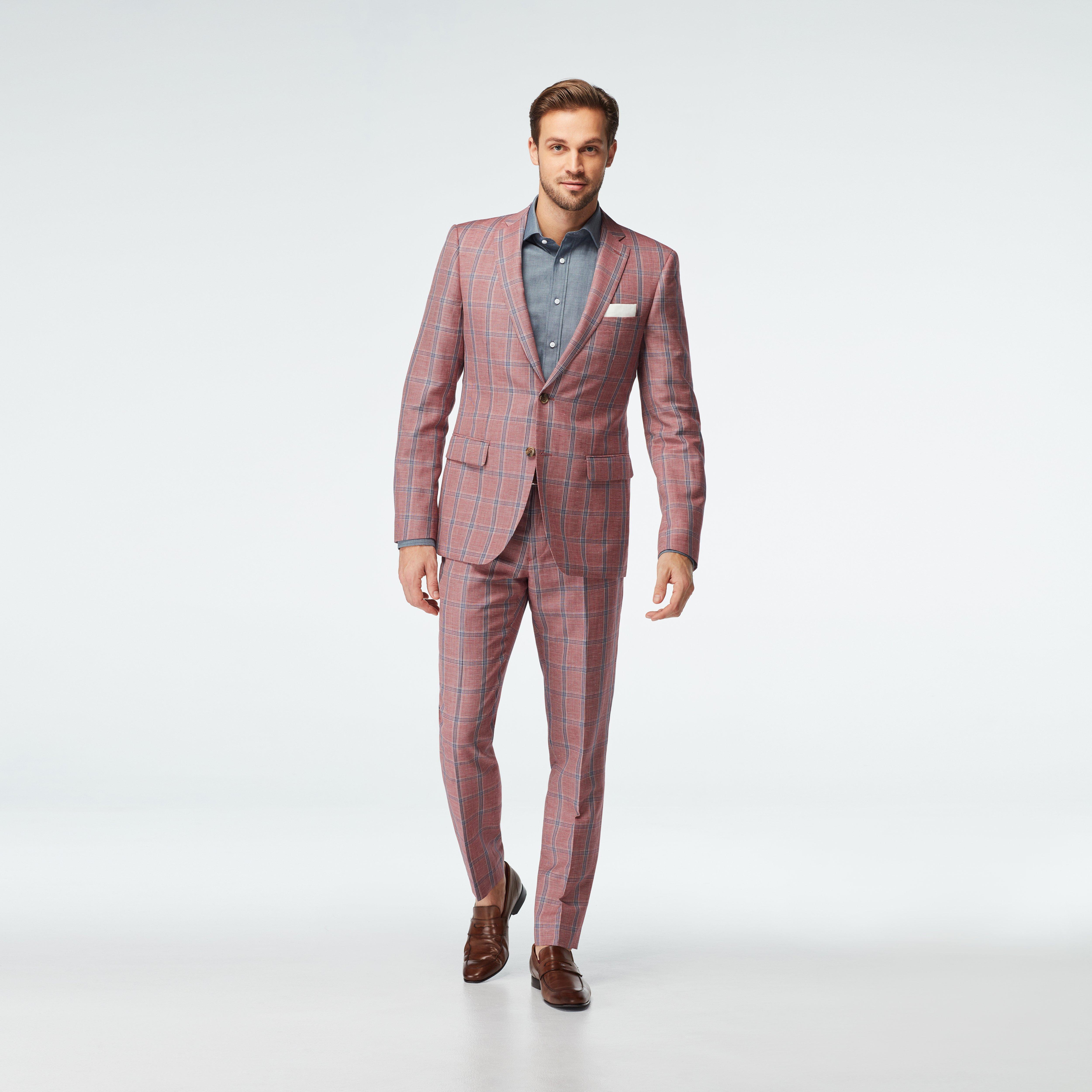 Southwell Plaid Red Suit