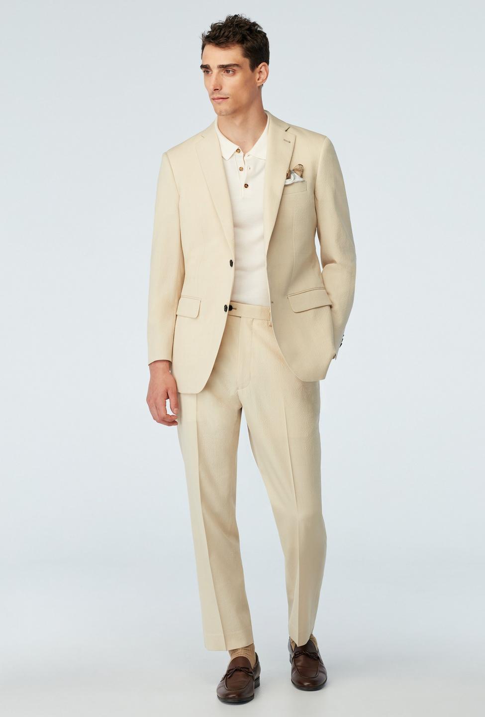 Stapleford Seersucker Cream Suit