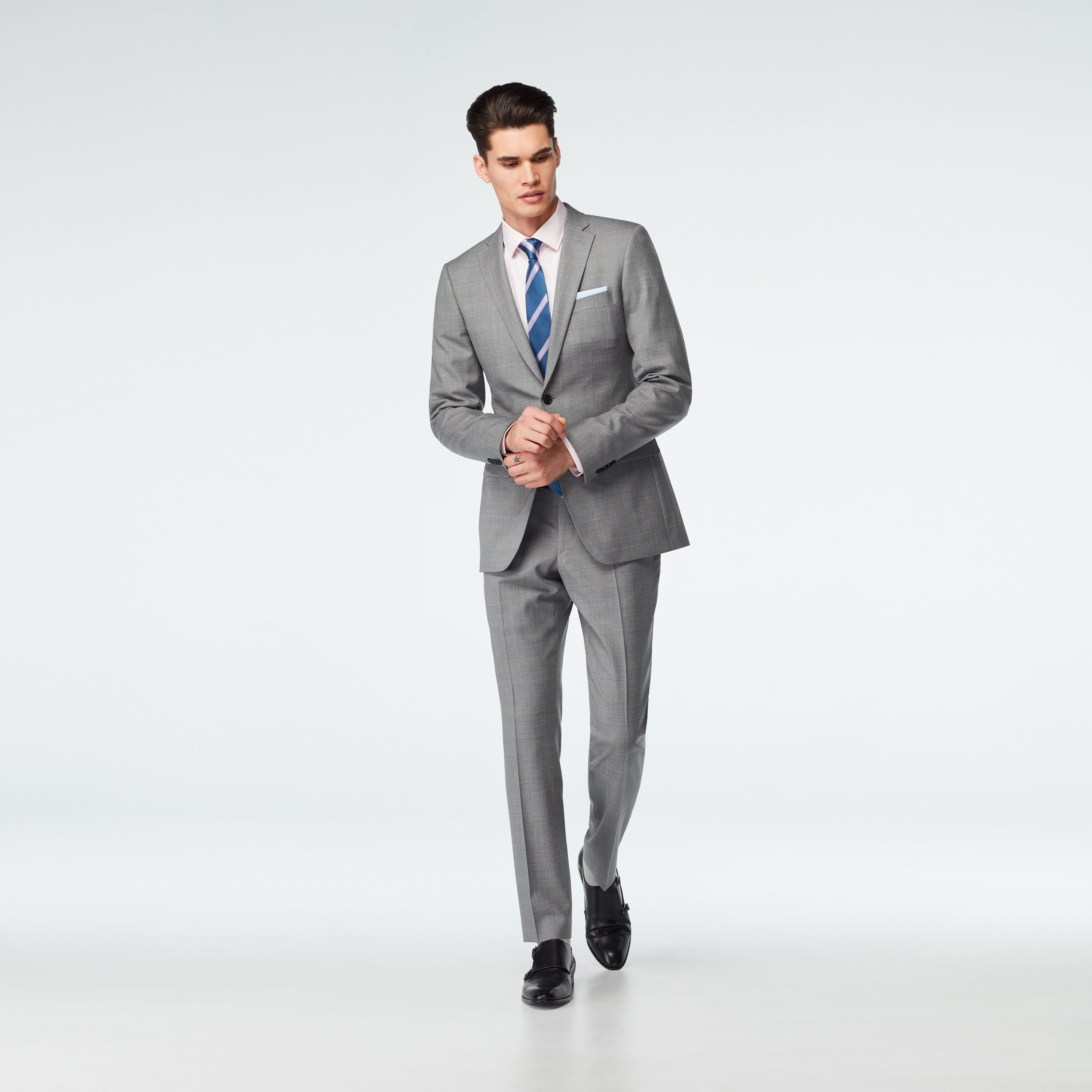 Stotfield Glen Check Gray Suit