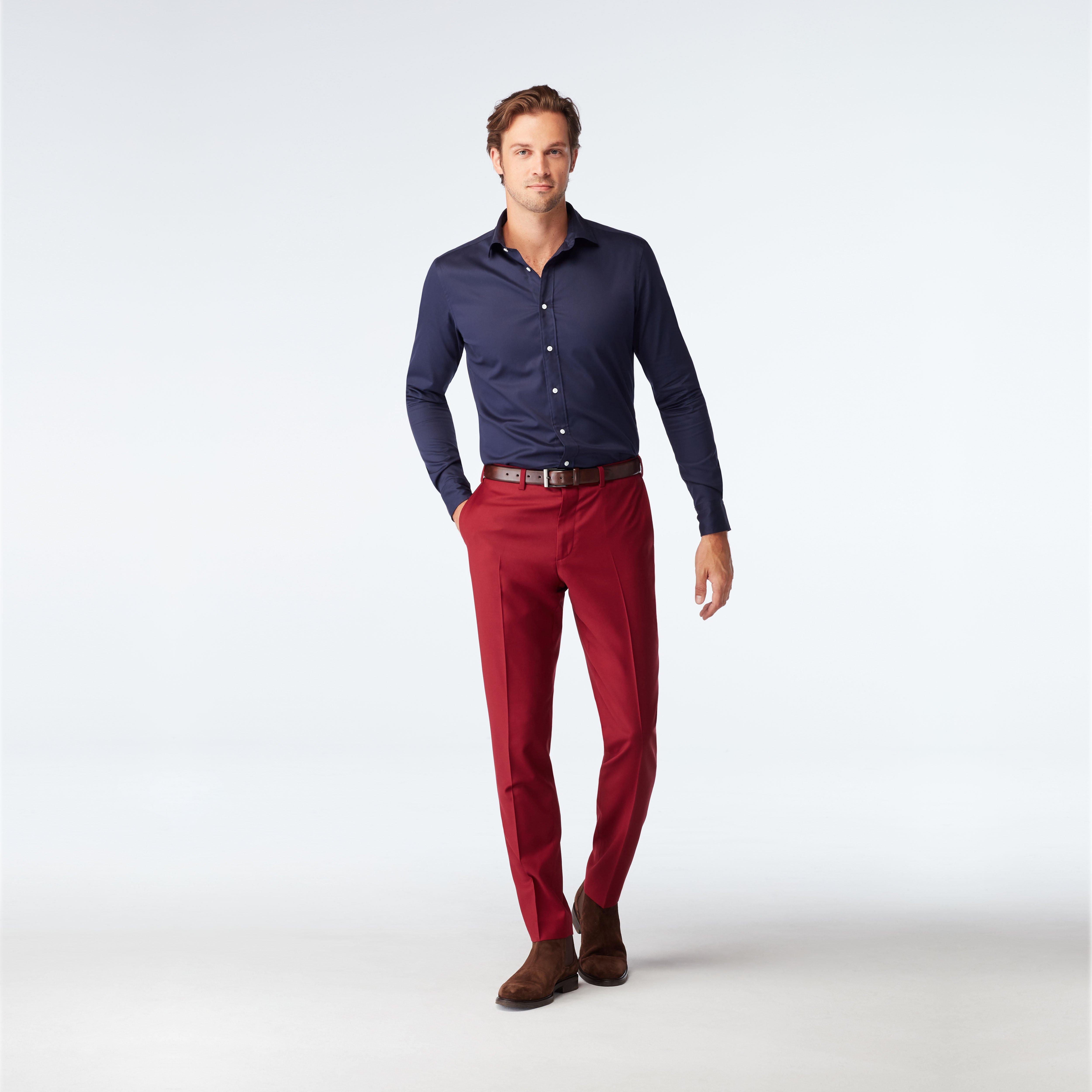 Custom Pants Made For You - Hemsworth Red Pants | INDOCHINO