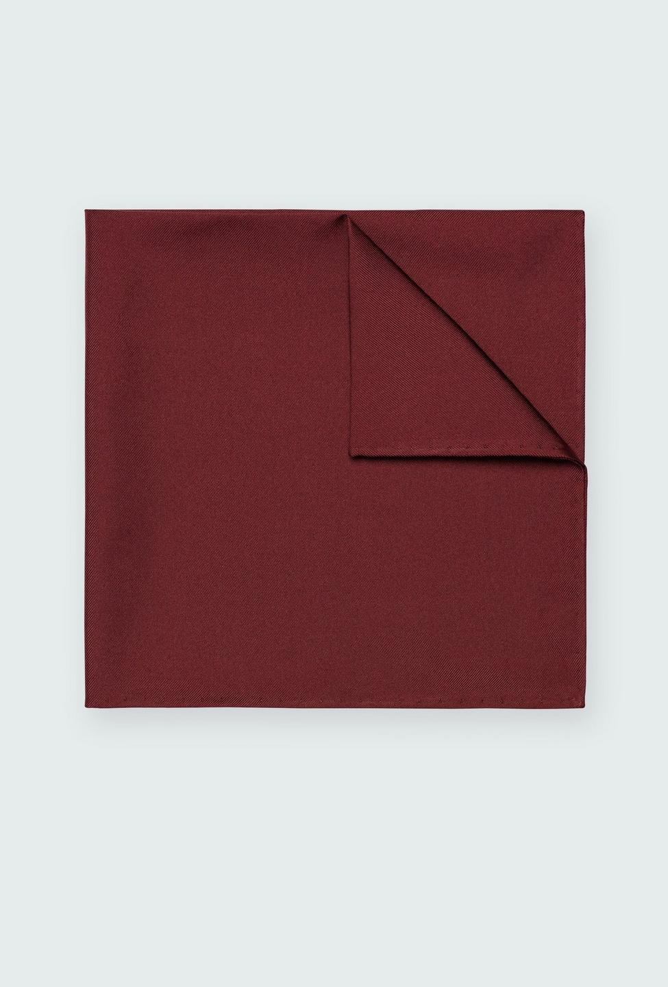 Deep Red Silk Pocket Square