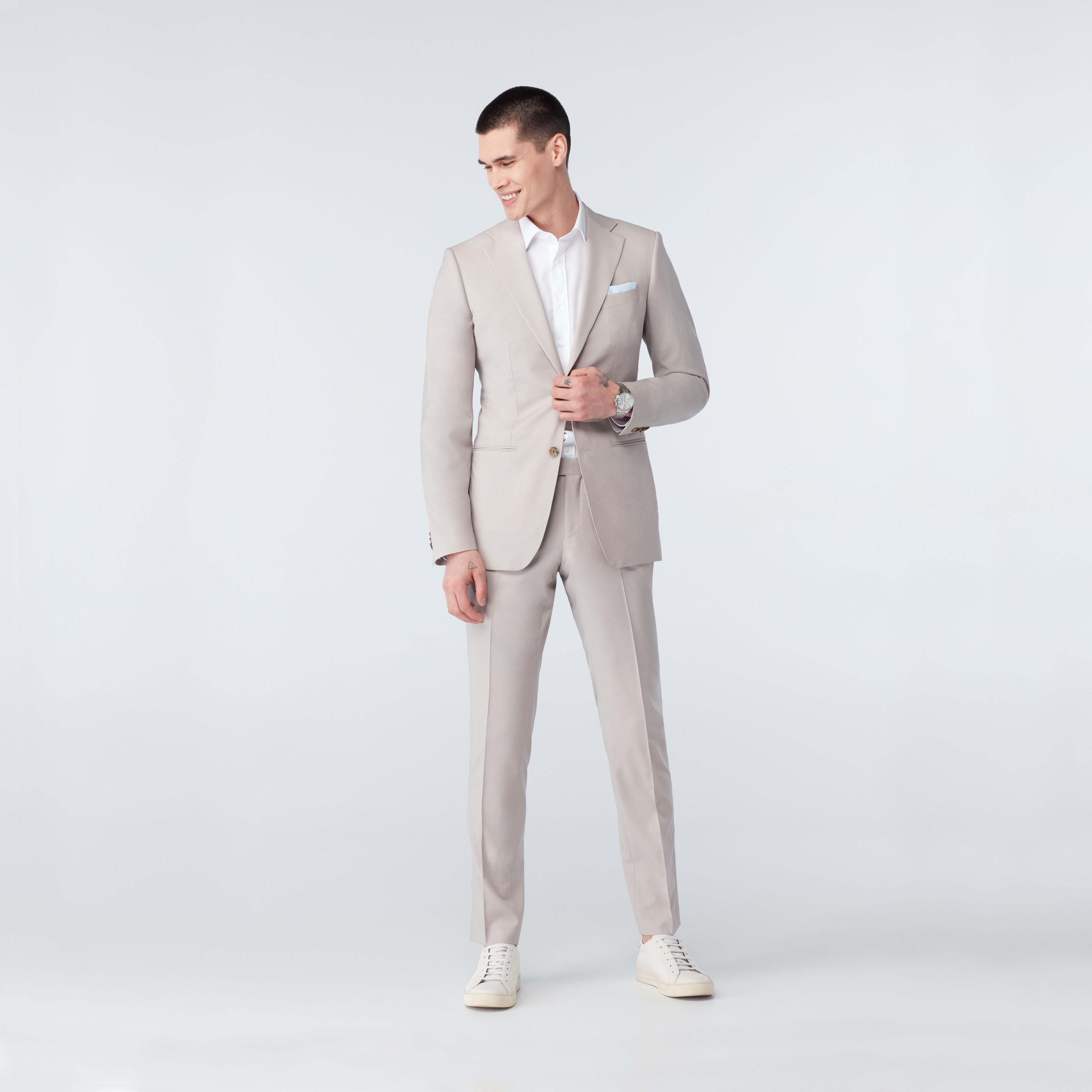 Custom Blazers Made For You Milano Sand Blazer INDOCHINO