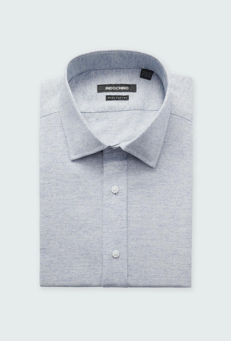 Jarrod Wool Stretch Light Gray Shirt