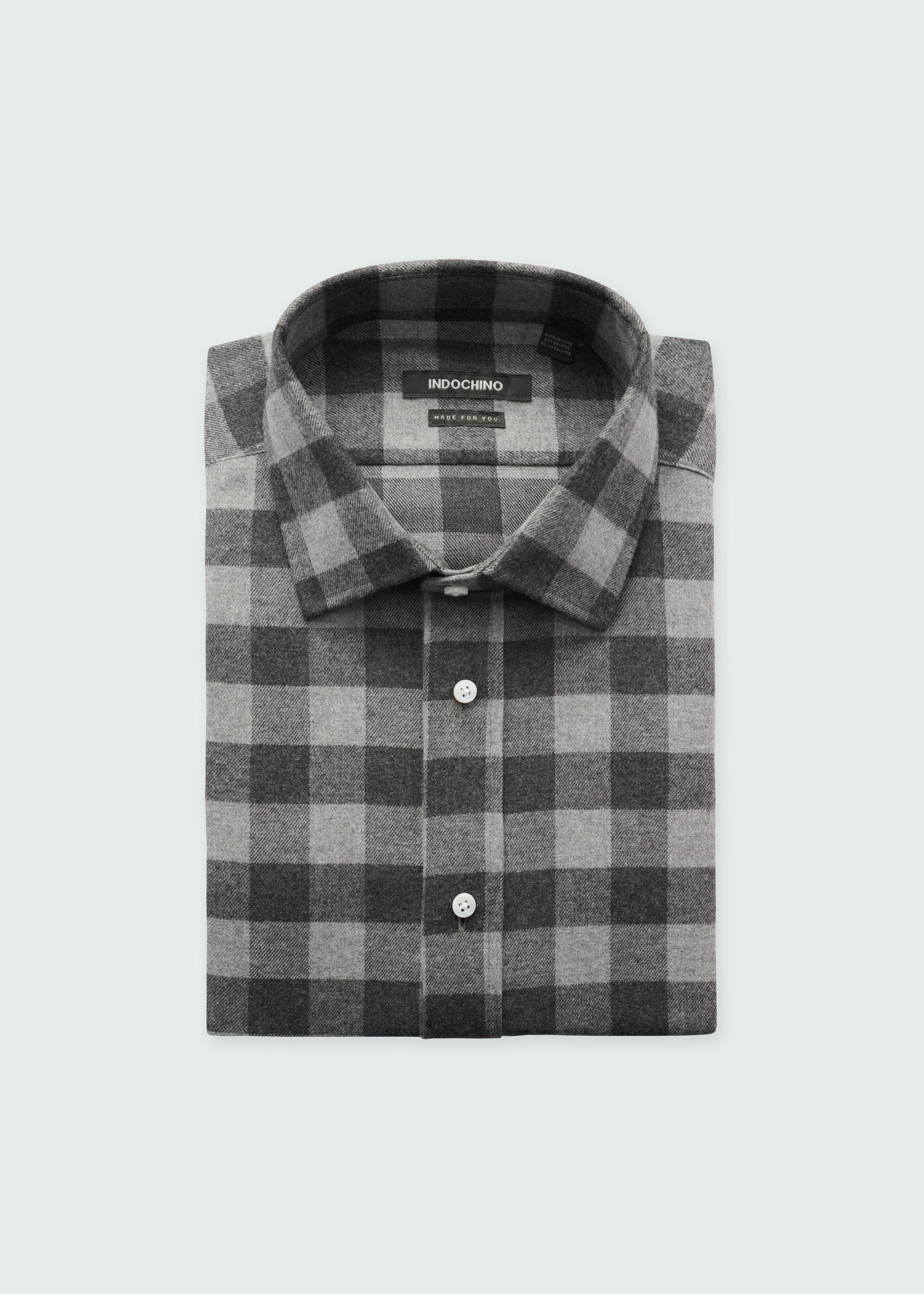 Jackson Buffalo Flannel Gray Shirt