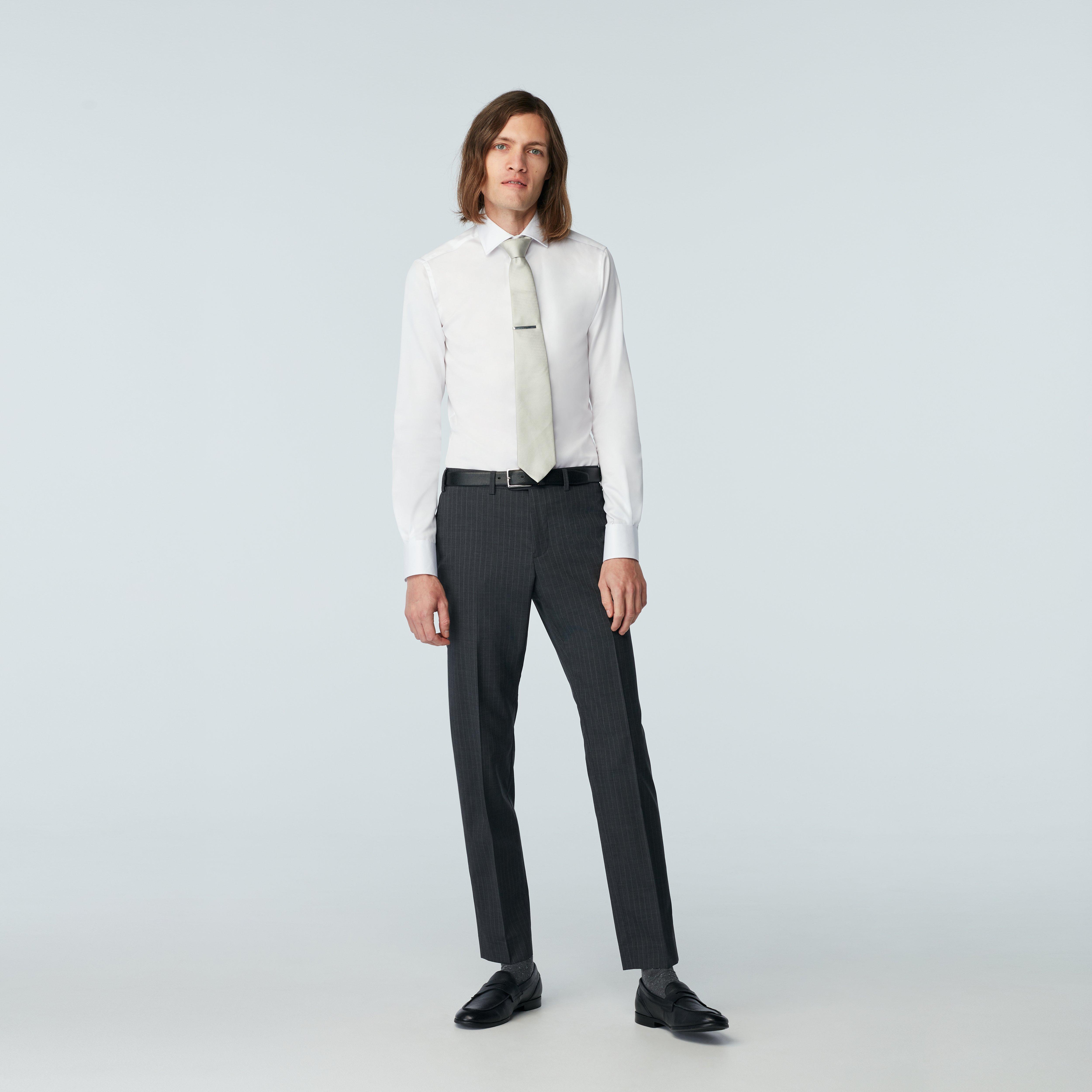 Howell Wool Stretch Fineline Charcoal Pants