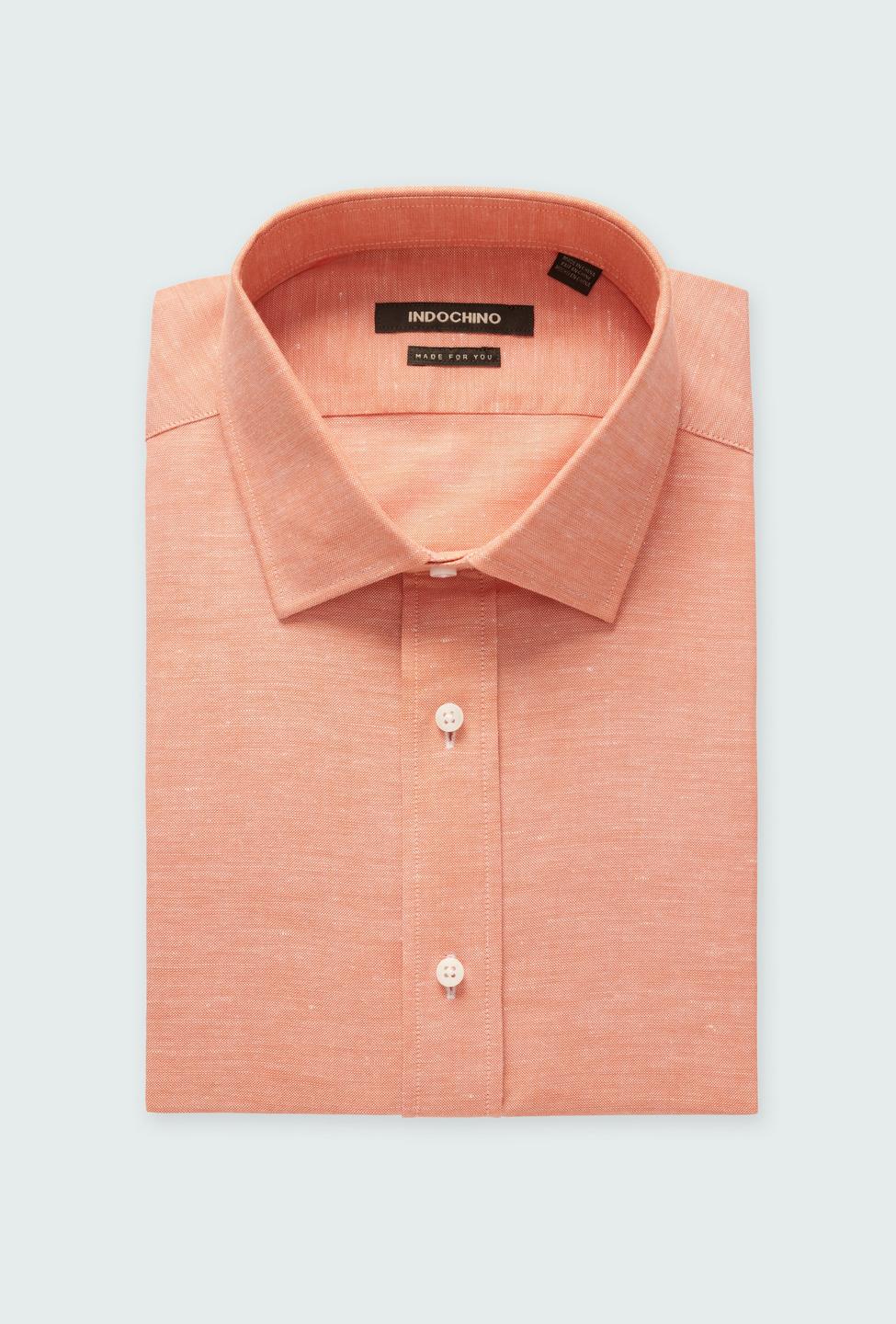 Sudbury Cotton Linen Apricot Shirt